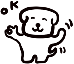 dog of square face sticker part5 sticker #13796739