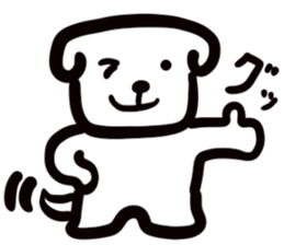 dog of square face sticker part5 sticker #13796747