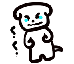 dog of square face sticker part5 sticker #13796748