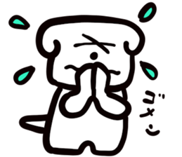 dog of square face sticker part5 sticker #13796749