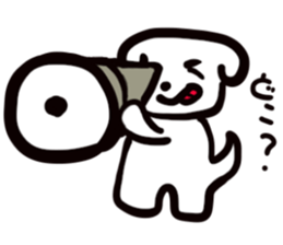 dog of square face sticker part5 sticker #13796751