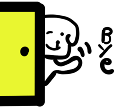 dog of square face sticker part5 sticker #13796758