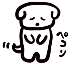 dog of square face sticker part5 sticker #13796764