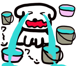 dog of square face sticker part5 sticker #13796771