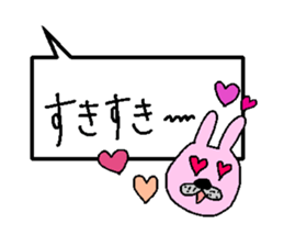 rabbits and cats talk sticker #13796789
