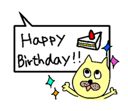 rabbits and cats talk sticker #13796792