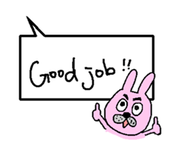 rabbits and cats talk sticker #13796801