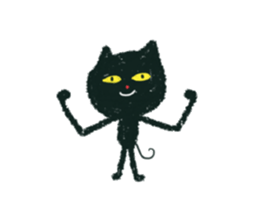black cat 2 (kuronekochandesu) sticker #13796858