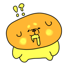 Cream bread dog (8pieces) sticker #13797043