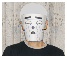 Mask of a dog sticker #13797307