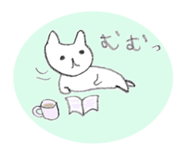 Nekorin and Little funny mouse sticker #13797651