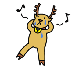 Chriboo of reindeer 2 sticker #13797885