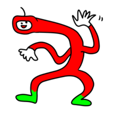 Nyokinyoki apple (8pieces) sticker #13797974