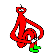 Nyokinyoki apple (8pieces) sticker #13797975