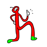 Nyokinyoki apple (8pieces) sticker #13797981