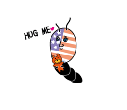 butt chin bugs sticker #13799334