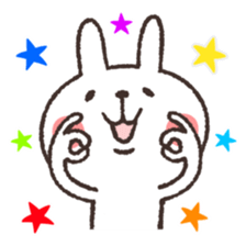 The rabbit & cat sticker sticker #13799620