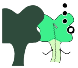 His name is Broccoli sprouts. sticker #13799827