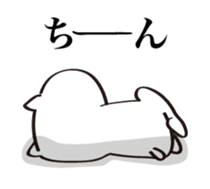 comfy white cat sticker #13800020