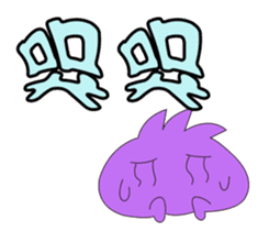 Purple cotton candy sticker #13801864