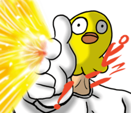 Bird mask sticker #13801921