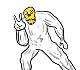 Bird mask sticker #13801924