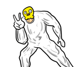 Bird mask sticker #13801924