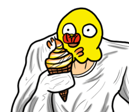 Bird mask sticker #13801928