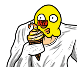 Bird mask sticker #13801928