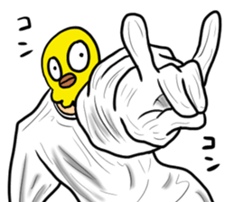 Bird mask sticker #13801929