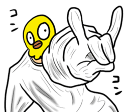 Bird mask sticker #13801929