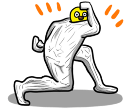 Bird mask sticker #13801942