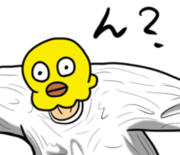 Bird mask sticker #13801948
