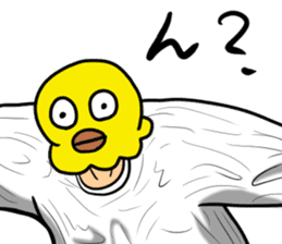 Bird mask sticker #13801948