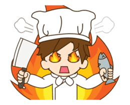 Mr. chef animated 2 sticker #13802820
