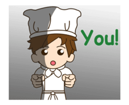 Mr. chef animated 2 sticker #13802825