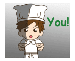 Mr. chef animated 2 sticker #13802825