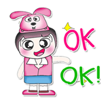 Hello! My name is Kotaro. I love rabbit! sticker #13802982