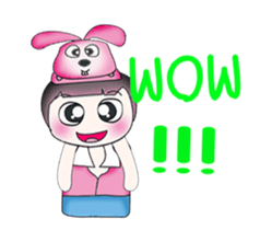 Hello! My name is Kotaro. I love rabbit! sticker #13802983