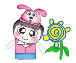 Hello! My name is Kotaro. I love rabbit! sticker #13802986