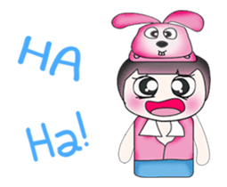 Hello! My name is Kotaro. I love rabbit! sticker #13802989