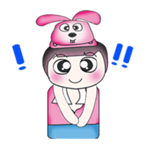 Hello! My name is Kotaro. I love rabbit! sticker #13802992