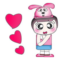 Hello! My name is Kotaro. I love rabbit! sticker #13802996