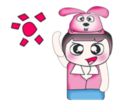 Hello! My name is Kotaro. I love rabbit! sticker #13802998