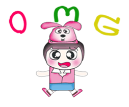 Hello! My name is Kotaro. I love rabbit! sticker #13803005