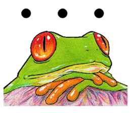 Akame-frogs sticker #13803046