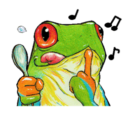 Akame-frogs sticker #13803047