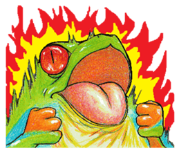 Akame-frogs sticker #13803048