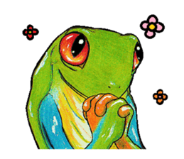 Akame-frogs sticker #13803050