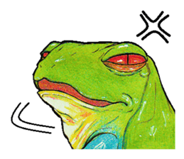 Akame-frogs sticker #13803052